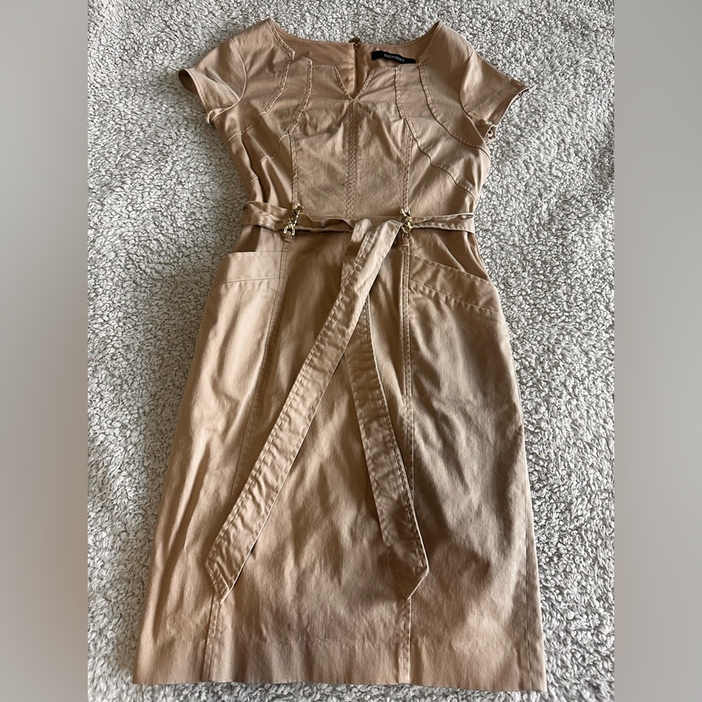 Ellen Tracy Tan  Midi Dress